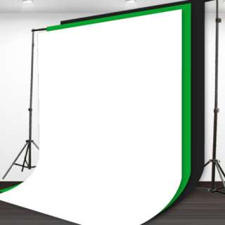 Chromakey Green Lighting Kit 800Watt 3x Muslin Backdrop 10x20 