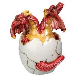  2 Headed Dragon Hatchling Collectible Figurine Statue 