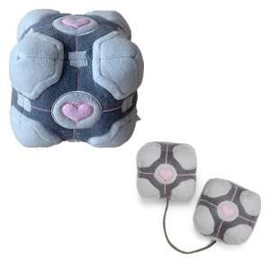 Official Valve Portal Weighted Companion Cube Plush & Fuzzies(Set of 2 