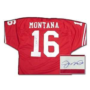  Joe Montana Signed Authentic 49ers Red Jersey: Everything 