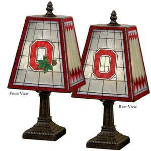  Ohio State Buckeyes 14 Art Glass Table Lamp: Sports 