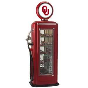  University of Oklahoma Sooners Gas Pump Display Case 