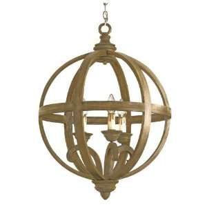   Currey & Company 9133 3 Light Axel Orb Large Pendant