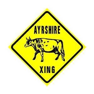  AYRSHIRE CROSSING dairy cow ranch sign