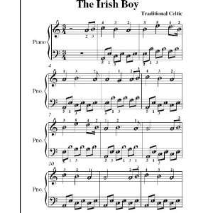  Irish Boy Easy Piano Sheet Music Traditional Celtic 