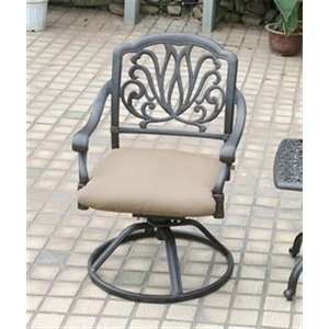   01 CSL Alexis Swivel Rocker Outdoor Dining Chair Patio, Lawn & Garden