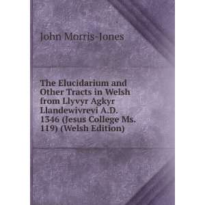   1346 (Jesus College Ms. 119) (Welsh Edition) John Morris Jones Books