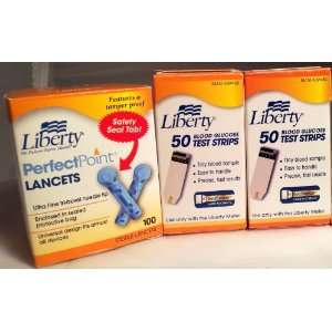 100 LIBERTY Blood Glucose Test Strips   EXP 8/30/2013 (2 Boxes of 50 