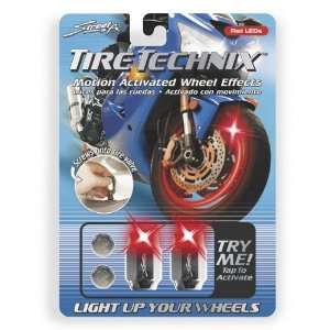 Street FX LED TIRE LIGHT HEX 2/PK RED Lighting Tire Technix Motion 