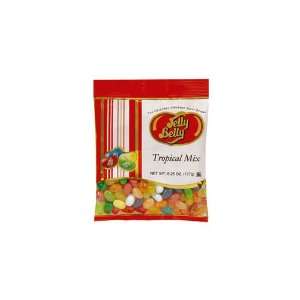 Jelly Belly Gold Stripe Trop Mix Beans (Economy Case Pack) 6.25 Oz Bag 