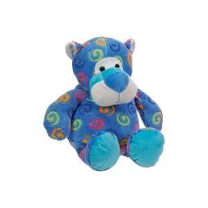   Fiesta Plush   Color Swirls   TIGER (Sea Blue   18 inch): Toys & Games