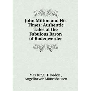  of Bodenwerder F Jordon , Angelita von MÃ¼nchhausen Max Ring Books