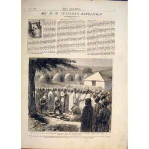  Stanley Expedition Africa Pocock Turu Print 1878