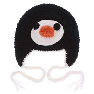 Cartoon Penguin Cap Handmade Wool Children Hat H2759  