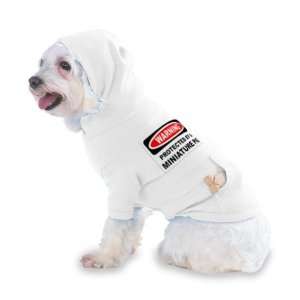   PIG Hooded (Hoody) T Shirt with pocket for your Dog or Cat XS White