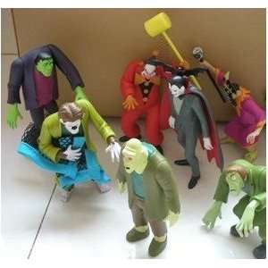   Doo Rare Lot Of 7 Pcs Baddie/Monsters Posable Figures Toys & Games