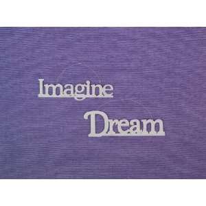  Tween White Glitter Words  Imagine, Set of 4 by Tripar 