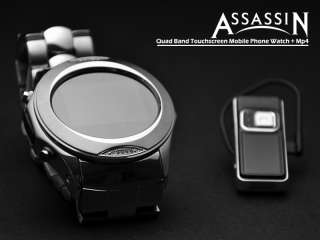Assassin Quad Band Touchscreen Mobile Phone Watch MP4  