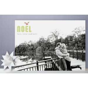 Holly Berry Noel Holiday Photo Cards