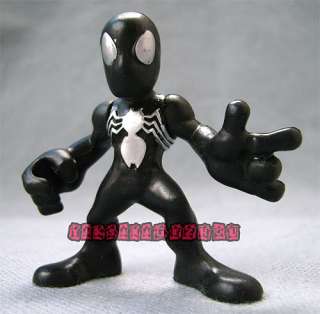 Marvel Comic Super Hero Squad Black Spiderman Loose Figure  