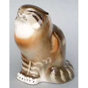  Lomonosov Wild Cat Porcelain Figurine: Home & Kitchen