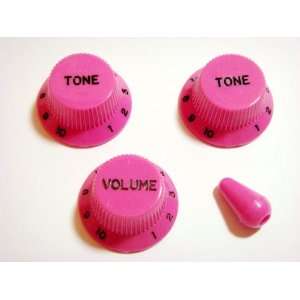   Knobs Set for Stratocaster Metric Pink: Musical Instruments