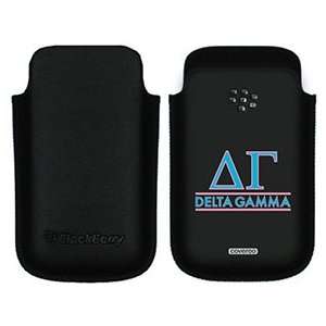  Delta Gamma name on BlackBerry Leather Pocket Case  