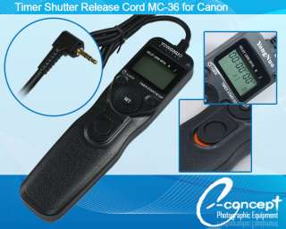 Timer Shutter Release Cord MC 36 Canon T3i T2i T1i Xsi  