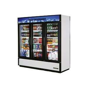  72 cu.ft. Glass Triple Door Refrigerator: Appliances