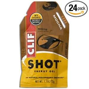 CLIF Bar Shot Enrgy Gel Mocha 24Pk 1.2 Grocery & Gourmet Food