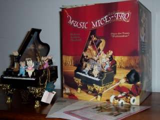 Enesco MUSIC MICE TRO Animated Music Box Excellent with Papers  