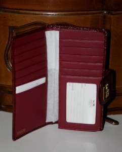 BNWT COACH MADISON PATENT LEATHER ORCHID SKINNY WALLET 46618  