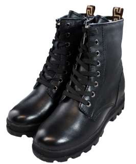 CALDEN M110   3 Women High Heel Black Leather Sneakers  