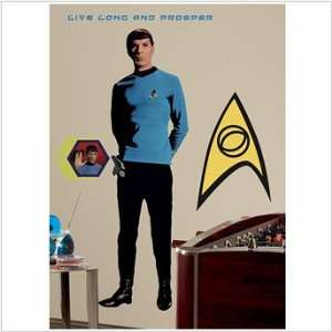  Star Trek Spock Peel & Stick Giant Wall Decal: Toys 
