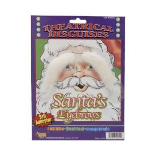   Party By Forum Novelties Inc Santa Eyebrows / White   Size One   Size
