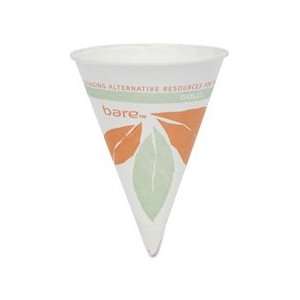 Solo Cup 4oz Bare Paper Dry Wax Paper Cone Cup: Office 