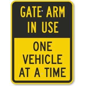  Gate Arm In Use   One Vehicle At A Time Engineer Grade 