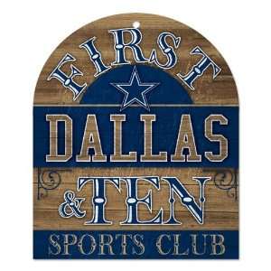  Dallas Cowboys Wood Club Sign 10x11: Everything Else