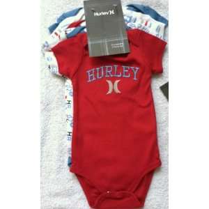   Baby Infant Onesie Romper 5 piece Set Red White Blue 3 6 Months: Baby