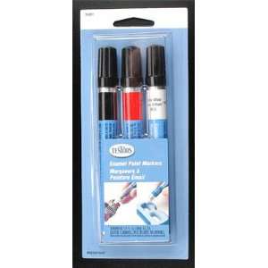 Testors Enamel Paint Markers   Red, White, Black 3 Pack 