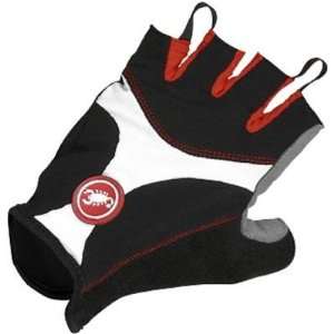  Castelli 2010 Pro Gel Light Cycling Gloves   Black/Red 