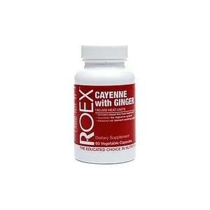  Roex Cayenne with Ginger, Vegetable Capsules 60 ea Health 