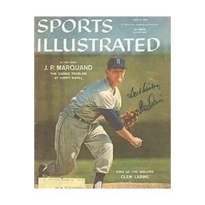  Clem Labine autographed Sports Illustrated Magazine 