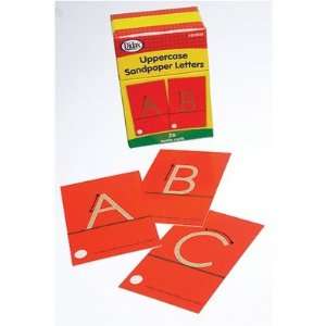  Sandpaper Tracing Uppercase Letters Set; no. DD 210830 
