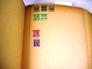 US, 100S of OLD Precancel Stamps hinged on pages(OLD album, coming 