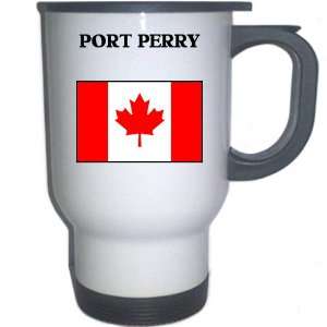  Canada   PORT PERRY White Stainless Steel Mug 