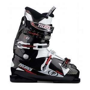  Tecnica Mega 6 Ski Boots White/Black: Sports & Outdoors