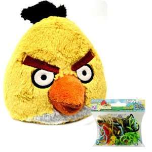  Angry Birds 5 Plush Yellow Bird w/ Sound and FREE Silly 
