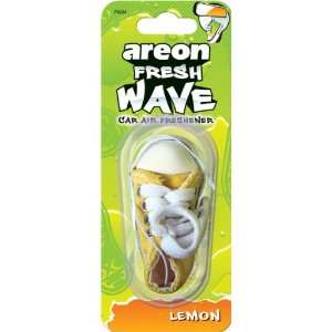  Areon Fresh Wave Sneaker Hanging Car Air Freshener, Lemon 