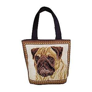  Pug Needlepoint Tote Bag Beauty